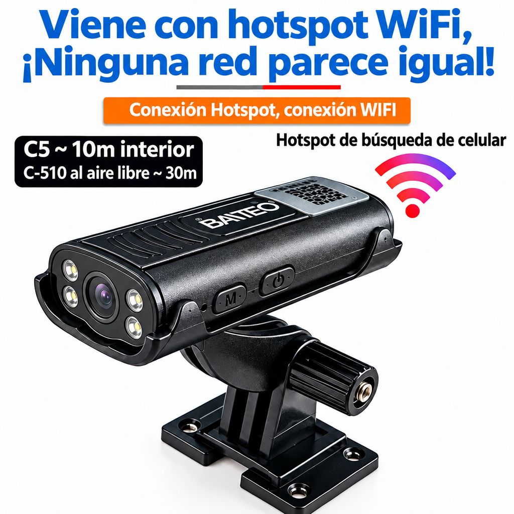 Cámara WiFi inalámbrica inteligente para monitoreo remoto