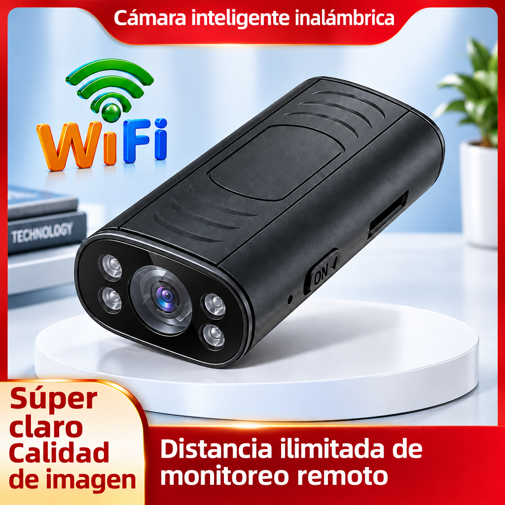 Cámara WiFi inalámbrica inteligente para monitoreo remoto