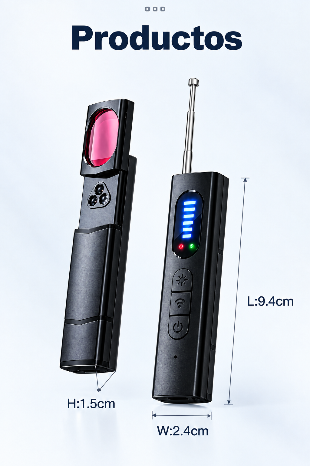 dispositivo antirrobo de cámara y detector de señal inalámbrica