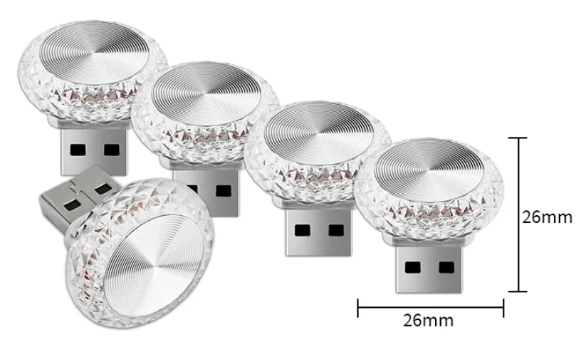 Luz Ambiental USB para Coche