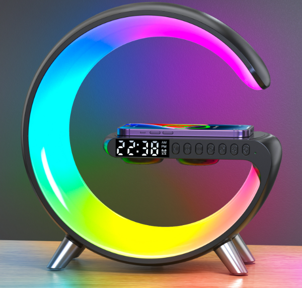 Bluetooth Speaker with Ambient Light and Alarm Clock