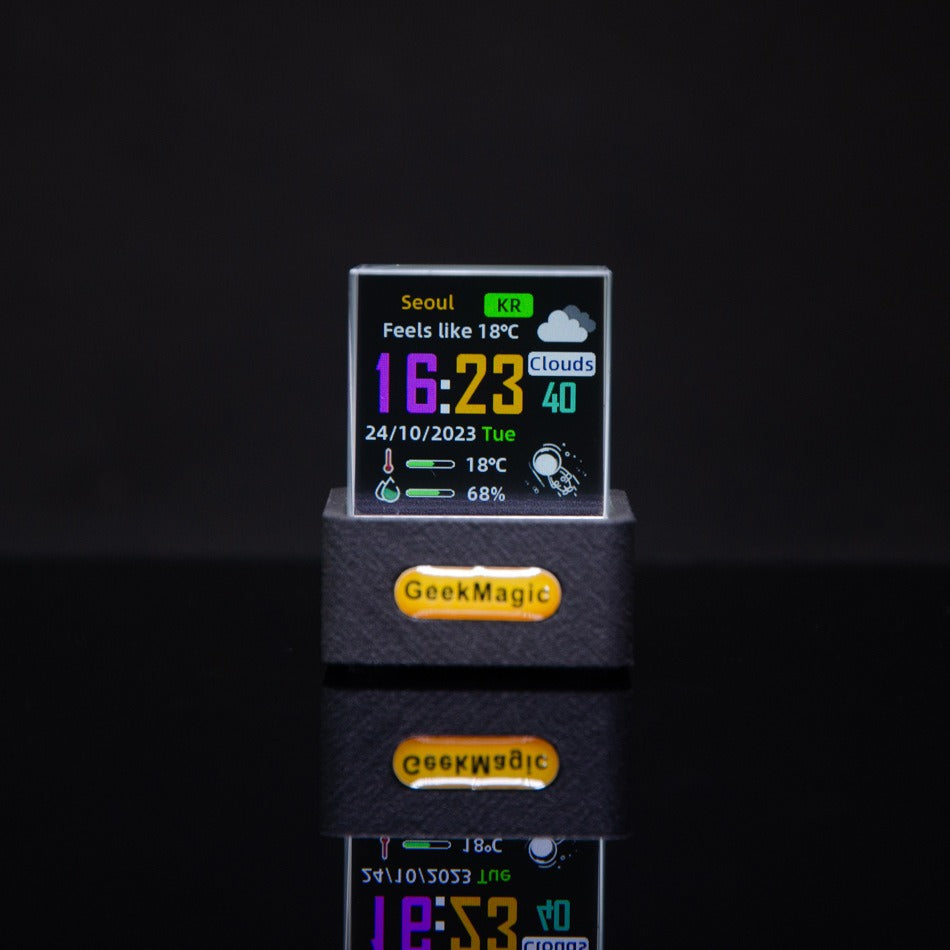 Mini Transparent WiFi Weather Clock