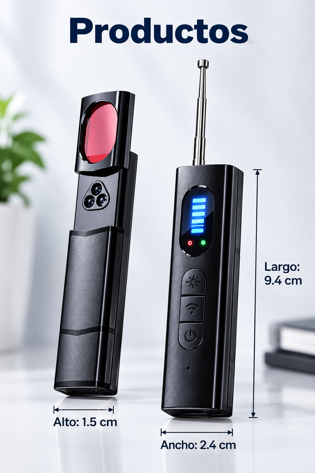 dispositivo antirrobo de cámara y detector de señal inalámbrica