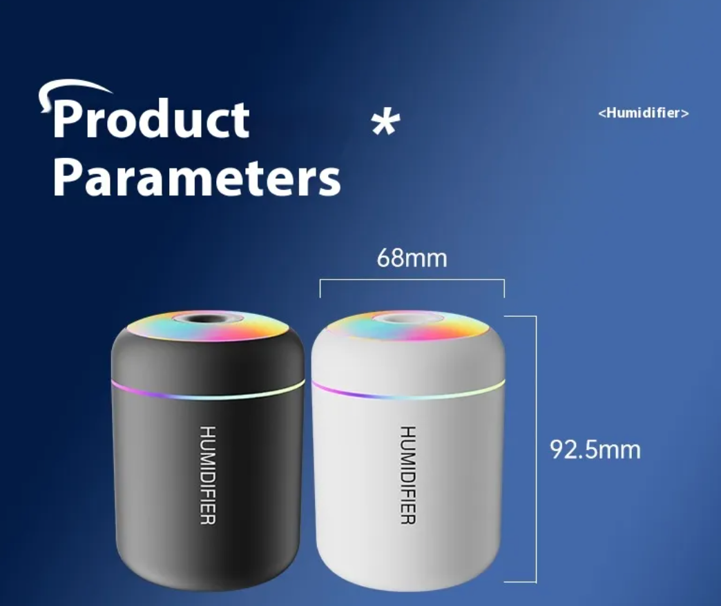 Compact Rainbow Light Humidifier